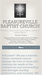 Mobile Screenshot of pleasurevillebaptistchurch.org